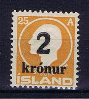 Iceland: 1925 Mi Nr 119 MH/*, Mit Falz, Avec Charnière Very Light Hinged - Neufs