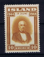 Iceland: Mi Nr 236 MNH/** Sans Charniere. Postfrisch 1944 - Unused Stamps