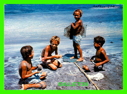 NOUVELLE CALÉDONIE - LES ENFANTS JOUENT SUR LA PLAGE - ÉCRITE - - New Caledonia