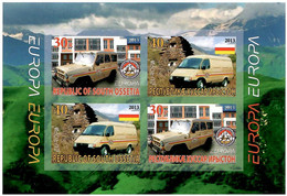 South Ossetia . EUROPA CEPT 2013. History Of Post Transport . Imperf. S/S - 2013