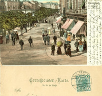 SUDETENLAND 1906 " Karlsbad Karlovy Vary Strassenszene Eingang Alte Wiese " Sudetengau Tschechien Böhmen - Sudeten