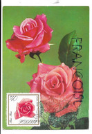 Carte Maximum. Chorzow (Pologne) 1978. Deux Roses Roses. - Tarjetas Máxima
