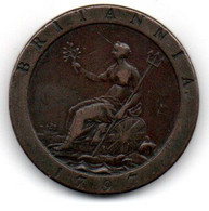 Grande Bretagne -  1 Penny 1797 Georges III TTB - C. 1 Penny