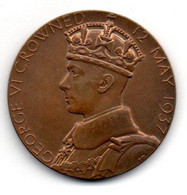 Grande Bretagne - Médaille 12 Mai 1937 Couronnement Georges VI SUP - Monarquía/ Nobleza