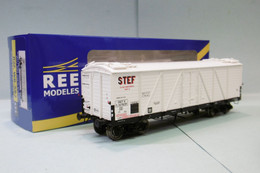 REE - WAGON FRIGO Reconstruit STEF SNCF Ep. III Réf. WB-582 Neuf NBO HO 1/87 - Güterwaggons