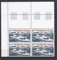 N° 1791 Sauvetage En Mer: Beau Bloc De 4   Timbres Neuf Impeccable Sans Charnière - Unused Stamps