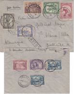 Belgisch Congo - 1,50 Fr. 50 J. Kongo U.a. Luftpostbrief Matadi - Altona 1935 - Lettres & Documents