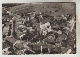 CPSM JULIENAS (Rhône) - Vue Aérienne Le Bourg - Julienas