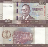 ♛ LIBERIA - 20 Dollars 2016 {Central Bank Of Liberia} UNC P.33 A - Liberia