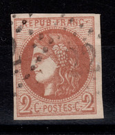 Signé Calves + Certificat - YV 40B Luxe , Grandes Marges , Obliteration Légère , Cote 330 Euros - 1870 Uitgave Van Bordeaux