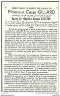 VESQUEVILLE ..-- Mr César GILLARD , époux De Mme Bertha LECLERE , Né En 1909 , Décédé En 1955 . - Saint-Hubert