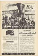 Catalogue E And H IRON HORSE 1963 May-June Digest Tyco Tenshodo Rivarossi - Anglais