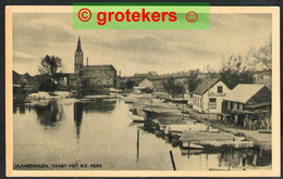 VLAARDINGEN Vaart Met R.K. Kerk Ca 1948 Reclame Oranjeboom Bier - Vlaardingen
