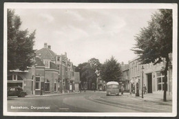 Bennekom, Dorpsstraat. Gelopen Kaart Uit 1949, Met Lijnbus En Oude Benzinepompen. - Other