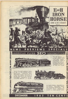 Catalogue E And H IRON HORSE 1963 December Digest American Flyer BEM Models - Anglais