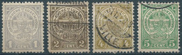 Lussemburgo - Luxembourg - 1907 Coat Of Arms,Oblitérée - 1895 Adolphe Right-hand Side