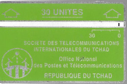 CARTE MAGNETIQUE-TCHAD-30U-VERT-V° N° En Bas A Droite Endroit 105B10516-TBE - Tsjaad