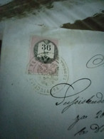 MARCA DA BOLLO 36 SOLDI 1865 SU DOCUMENTO - Revenue Stamps