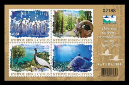 Cyprus 2021 Mih. 1460/63 (Bl.45) Fauna Of Natura 2000 European Union Network Of Nature Protection Areas MNH ** - Unused Stamps