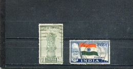 Inde 1947 Yt 1-2 - Usati