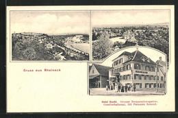 AK Rheineck, Generalansicht, Am Hotel Hecht - Rheineck