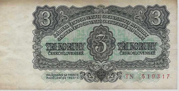 TCHECOSLOVAQUIE – 3 Couronnes 1961 - Checoslovaquia