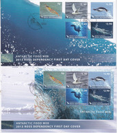 Ross Dependency 2013 Antarctic Food Web 5v + M/s 2 FDC (F8679) - FDC