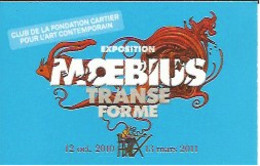 Carte Expo Moebius Transe Forme - Fondation Cartier - 2010/2011 - Moebius