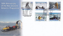 Ross Dependency 2006 50th Ann. New Zealand Antarctic Programme 5v FDC (F8686) - FDC