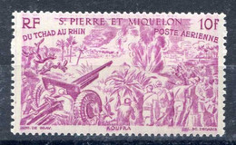 SAINT PIERRE Et MIQUELON - PA 13 * < TCHAD Au RHIN 1946 - CANON - 1946 Tchad Au Rhin