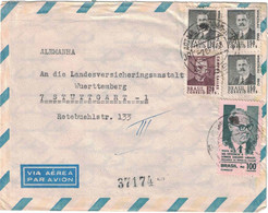 Brésil - Parana - Curitiba - Lettre Avion Recommandée - Pour L'Allemagne - 1968 - Gebraucht