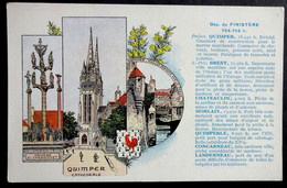 CPA 29 QUIMPER Et Description Du Finistère - Publicité Pastilles Valda - Réf U 70 - Quimper