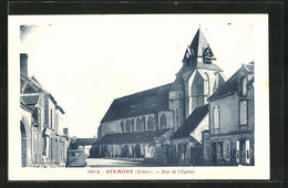 CPA Dixmont, Rue De L`Eglise - Dixmont