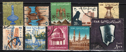EGITTO - 1964 - IMMAGINI DELL'EGITTO - USATI - Oblitérés