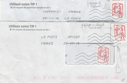 FRANCE  VARIETES DE PIQUAGE SUR COURRIER COMMERCIAL  SPECTACULAIRE - Brieven En Documenten