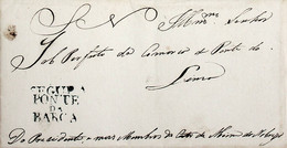 1835 Portugal Pré-Filatelia PTB-S1 «SEGURA / PONTE DA BARCA» Azul - ...-1853 Prephilately