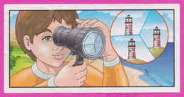 264419 /  Instruction Kinder Surprise - # 1 Binoculars Boy Lighthouse ,  6.8  X 3.5 Cm. - Istruzioni