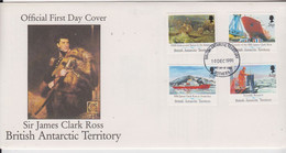 British Antarctic Territory (BAT) 1991 Maiden Voyage Of RRS James Clark Ross  4v FDC (F8709) - FDC