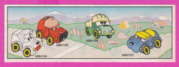 264437 /  Instruction Kinder Surprise - K99n107 Car Dog + K99n104 Woman+k99n105+k99n106 Truck , 9.7 X 3.3 Cm. - Istruzioni