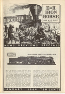 Catalogue E And H IRON HORSE 1964 January Digest PFM Pacific Fast Mail GEM - Anglais