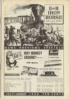 Catalogue E And H IRON HORSE 1964 July-August Digest Revell Mantua PFM Akane - Anglais