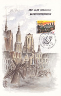 B01-376 1503 2249 2250 Carte Maxima 3x FDC P824 P825 Tourisme Wavre Waver 25-04-1987 8480 Veurne Furnes - 1981-1990