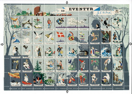 Denmark; Poster Stamp Sheet.  Hans Christian Andersen; Fairy Tales.  Sheet With 50 Stamps; MNH(**). - Ohne Zuordnung
