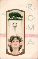 ! 5 Schöne Künstlerkarten Ansichtskarten Raphael Kirchner, Serie Roma, Jugendstil, Art Nouveau, Artist, Femme, Lot - Kirchner, Raphael
