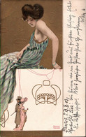 ! Schöne Künstlerkarte Ansichtskarte Raphael Kirchner,  Jugendstil, Art Nouveau, Artist, Femme - Kirchner, Raphael