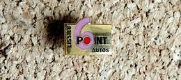 Pin's AUTOMOBILE SPORT F1 - 6 POINT AUTOS LISSIEU - Doré émaillé - Fabricant E.PIN'S - F1