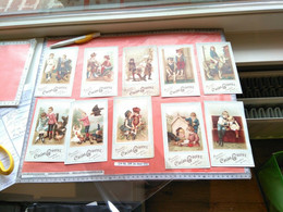 10 Cards 15cmX9cm C1895 GROOTES Cocoa Chocolate Trade Cards Children Animals Dog - Altri & Non Classificati