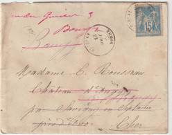 4330 Enveloppe 1900 VEZELAY Yonne Type Sage NPAI Savigny En Septaine Chateau D'Augy Baugy - 1877-1920: Semi Modern Period