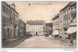 SAINT - HUBERT ..-- Place Du Marché . 1920 Vers BRUXELLES ( Mr Georges BORGHMANS ) . Voir Verso . - Saint-Hubert