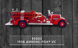 Ahrens-Fox VC - Shively Fire Department - 1938 - Lucky Die Cast - Camions